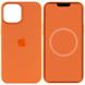 Уценка Чехол Silicone case (AAA) full with Magsafe and Animation для Apple iPhone 12 Pro Max (6.7") Дефект упаковки / Оранжевый / Kumquat
