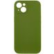 Чехол Silicone Case Full Camera Protective (AA) NO LOGO для Apple iPhone 15 (6.1") Зеленый / Dark Olive