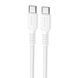 Дата кабель Borofone BX116 Certain Type-C to Type-C 60W (1m) White фото 1
