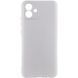 Чехол TPU GETMAN Liquid Silk Full Camera для Samsung Galaxy A08 / A07 4G Серый / Lavender