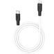 Дата кабель Hoco X21 Plus Silicone Type-C to Lightning (1m) Черный / Белый фото 1