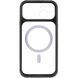 Чехол TPU+PC GETMAN Moon Clear with MagSafe для Apple iPhone 15 (6.1") Black фото 4
