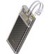 Портативное зарядное устройство Power Bank Hoco J104 Discovery Edition 22.5W with cable 10000 mAh Gray фото 2