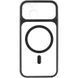 Чехол TPU+PC GETMAN Moon Clear with MagSafe для Apple iPhone 15 (6.1") Black фото 3