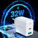 МЗП Acefast A5 PD32W+QC3.0 (1USB-A/1C) White фото 2