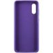 Чехол Silicone Cover Full Protective (AA) для Samsung Galaxy A02 Фиолетовый / Purple фото 2