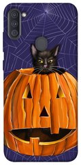 Чехол itsPrint Cat and pumpkin для Samsung Galaxy A11