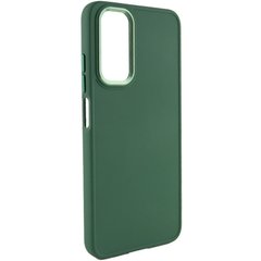 TPU чехол Bonbon Metal Style для Samsung Galaxy A34 5G Зеленый / Pine green