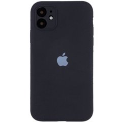 Уценка Чехол Silicone Case Full Camera Protective (AA) для Apple iPhone 12 (6.1") Вскрытая упаковка / Черный / Black