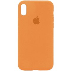 Уценка Чехол Silicone Case Full Protective (AA) для Apple iPhone X (5.8") / XS (5.8") Вскрытая упаковка / Оранжевый / New Orange
