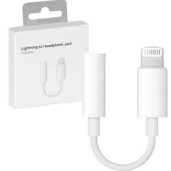Адаптер для Apple Lightning to 3.5mm Headphone Jack (ААА) (box, no logo) Белый
