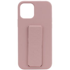 Уценка Чехол Silicone Case Hand Holder для Apple iPhone 12 Pro Max (6.7") Вскрытая упаковка / Розовый / Pink Sand