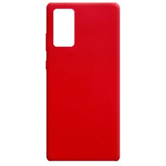 Силиконовый чехол Candy для Samsung Galaxy Note 20 Красный