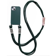Чехол TPU two straps California для Apple iPhone 13 (6.1") Зеленый / Forest green