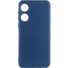 Чохол Silicone Cover Lakshmi Full Camera (A) для Oppo A78 4G Синій / Navy Blue