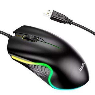 Мышь проводная Hoco GM19 Enjoy Black
