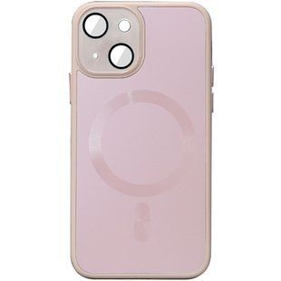 Чохол TPU+Glass Sapphire Midnight with MagSafe для Apple iPhone 15 Plus (6.7") Рожевий / Pink Sand