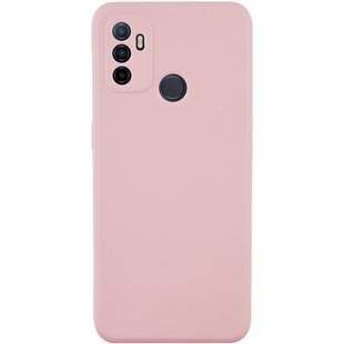 Силиконовый чехол Candy Full Camera для Oppo A53 / A32 / A33 Розовый / Pink Sand