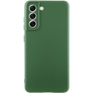 Чохол TPU GETMAN Liquid Silk Full Camera для Samsung Galaxy S22+ Зелений / Dark green