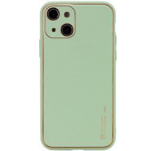 Шкіряний чохол Xshield для Apple iPhone 14 (6.1") Зелений / Pistachio