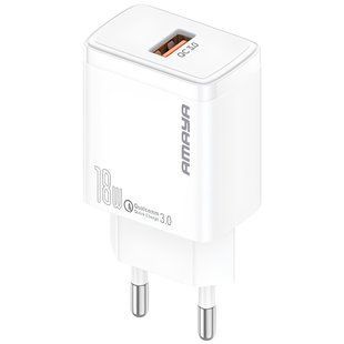 СЗУ Amaya E59S QC3.0 18W (1USB-A) White