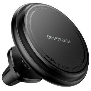 Автодержатель Borofone BH135 Parker ring magnetic (air outlet) Black