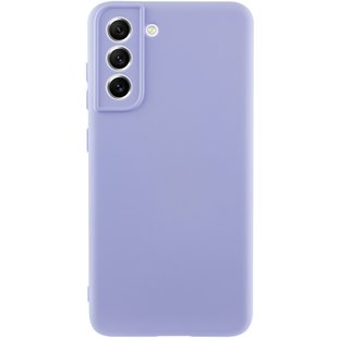 Чехол TPU GETMAN Liquid Silk Full Camera для Samsung Galaxy S21 Сиреневый / Dasheen