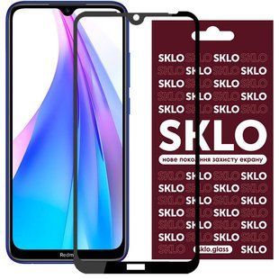 Защитное стекло SKLO 3D для Xiaomi Redmi Note 8T Черный