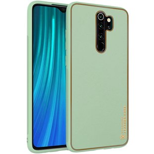 Кожаный чехол Xshield для Xiaomi Redmi Note 8 Pro Зеленый / Pistachio