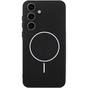 Чехол Silicone Cover Lakshmi Full Camera (AA) with Magnetic Fit для Samsung Galaxy S24 Черный / Black