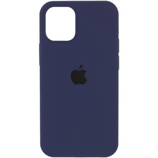 Уценка Чехол Silicone Case Full Protective (AA) для Apple iPhone 14 Pro Max (6.7") Дефект упаковки / Темно-синий / Midnight blue