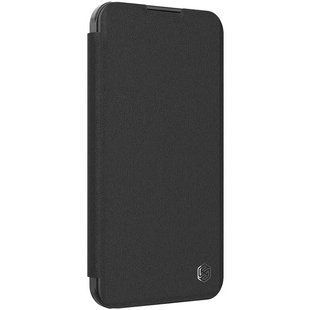 Кожаный чехол-книжка Nillkin Qin Prop Plain Camshield для Apple iPhone 16 Pro Max (6.9") Classic Black