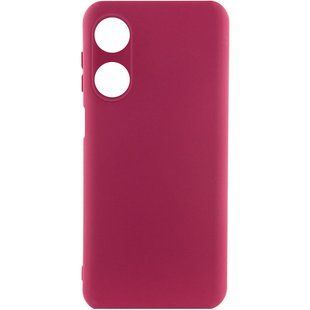 Чехол Silicone Cover Lakshmi Full Camera (A) для Oppo A38 / A18 Бордовый / Marsala