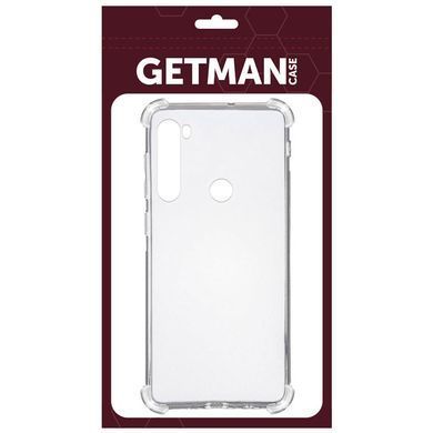 TPU чехол GETMAN Ease logo усиленные углы для Xiaomi Redmi Note 8 / Note 8 2021 Бесцветный (прозрачный)