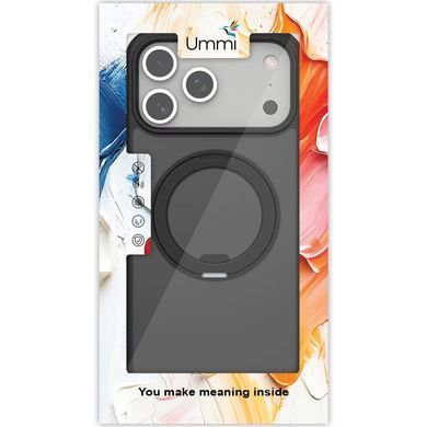 Чехол Ummi Stylish with MagSafe Ring для Apple iPhone 17 Pro / 18 Pro (6.3") Black