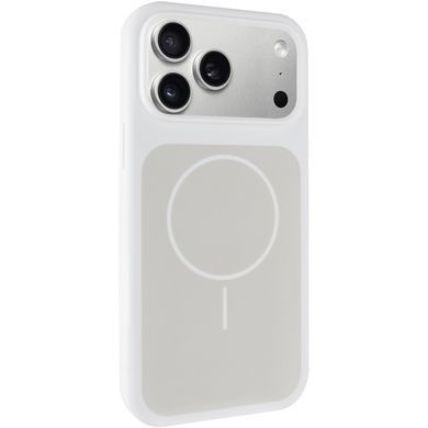 Чехол Silk Duo Color (AA) NO LOGO with Magnetic Fit для Apple iPhone 17 Pro (6.3") White