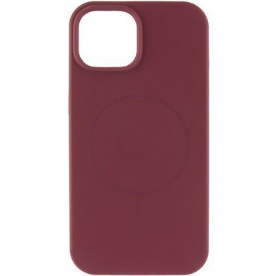Чехол Silk Full Protective (AA) NO LOGO with Magnetic Fit для Apple iPhone 13 (6.1") Бордовый / Plum