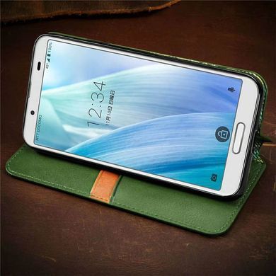 Кожаный чехол-книжка GETMAN Cubic (PU) для Xiaomi Redmi Note 9 / Redmi 10X Зеленый