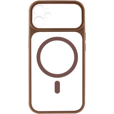 Чохол TPU+PC GETMAN Moon Clear with MagSafe для Apple iPhone 11 (6.1") Brown