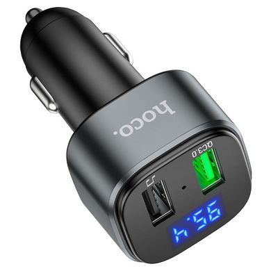 АЗУ FM модулятор Hoco E67 QC3.0 (2USB-A) Черный