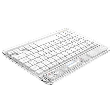 Бездротова клавіатура Hoco S55 Transparent Discovery edition (English version) Space White