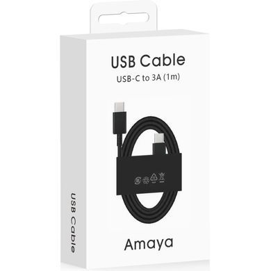 Дата кабель Amaya SD10CC Type-C to Type-C 5A (1m) Black