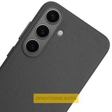 Кожаный чехол Leather Case (AAA) для Samsung Galaxy S25 Edge Black