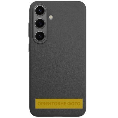 Кожаный чехол Leather Case (AAA) для Samsung Galaxy S25 Edge Black