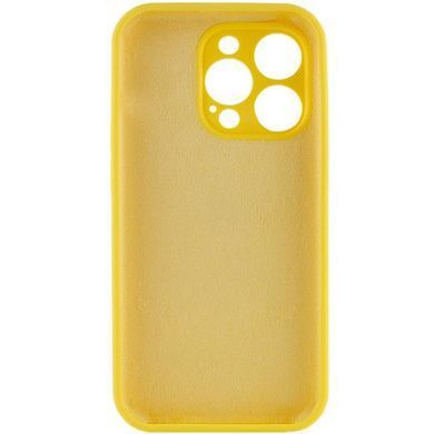 Чохол Silk Full Camera Protective (AA) NO LOGO для Apple iPhone 14 Pro Max (6.7") Жовтий / Yellow