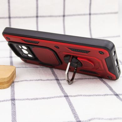 Ударопрочный чехол Camshield Serge Ring для Xiaomi Poco X3 NFC / Poco X3 Pro Красный
