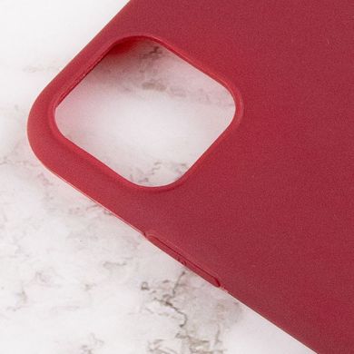 Силиконовый чехол Candy для Apple iPhone 12 Pro Max (6.7") Бордовый