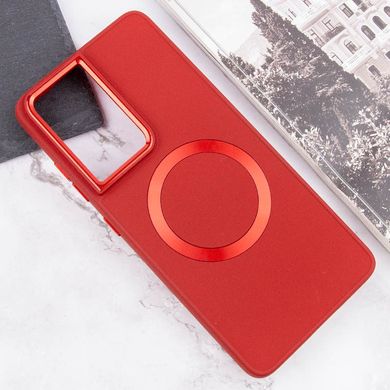 TPU чохол Bonbon Metal Style with MagSafe для Samsung Galaxy S23 Ultra Червоний / Red