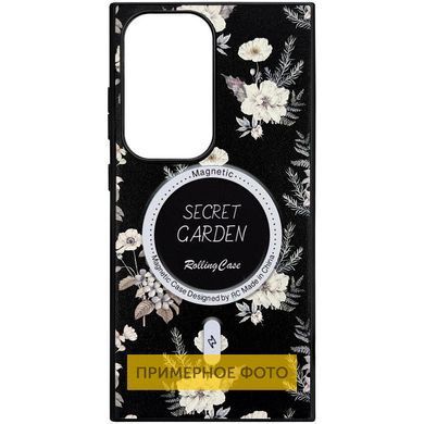 TPU+PC чехол Soft Secret Garden with MagFit для Samsung Galaxy S25 Black