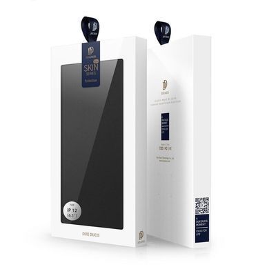 Уценка Чехол-книжка Dux Ducis с карманом для визиток для Apple iPhone 14 / 13 (6.1") Поврежденная упаковка / Черный